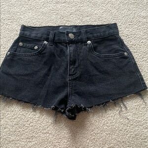 ASOS size 00 black demin shorts
